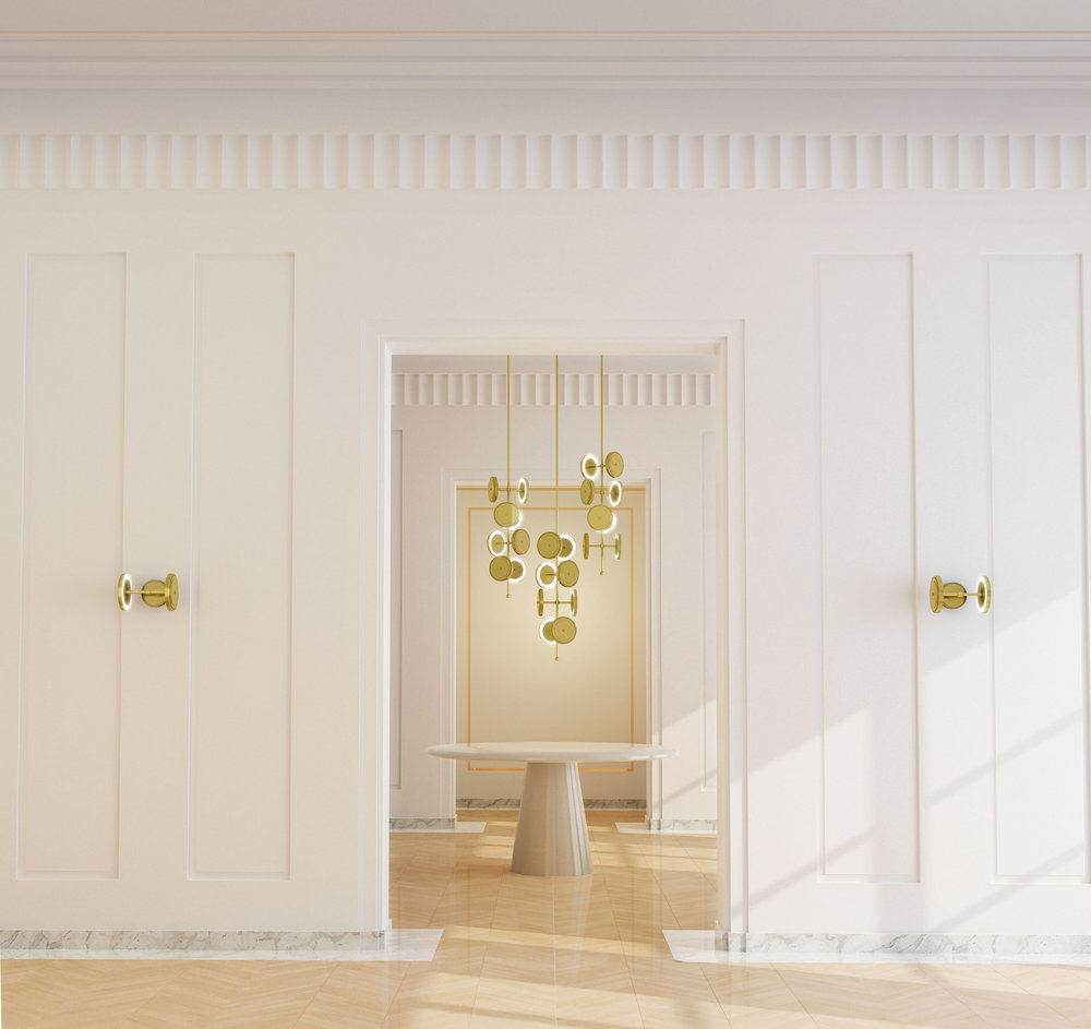 Ceiling design lamp  Le Royer by Larose Guyon (Gold)