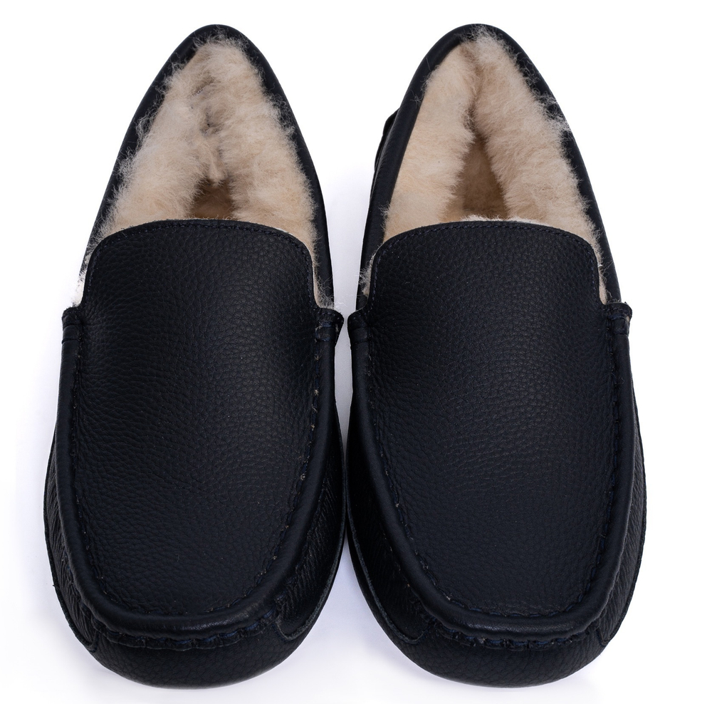 UGG Mens Ascot Leather Navy