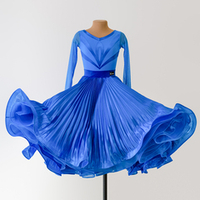 Lilia 20-102-01-C | Платье с аппликацией для спортивных бальных танцев | Vasileva Dance