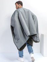 Многофункциональное одеяло-пончо-спальный мешок с непромокаемым верхом в чехле большое