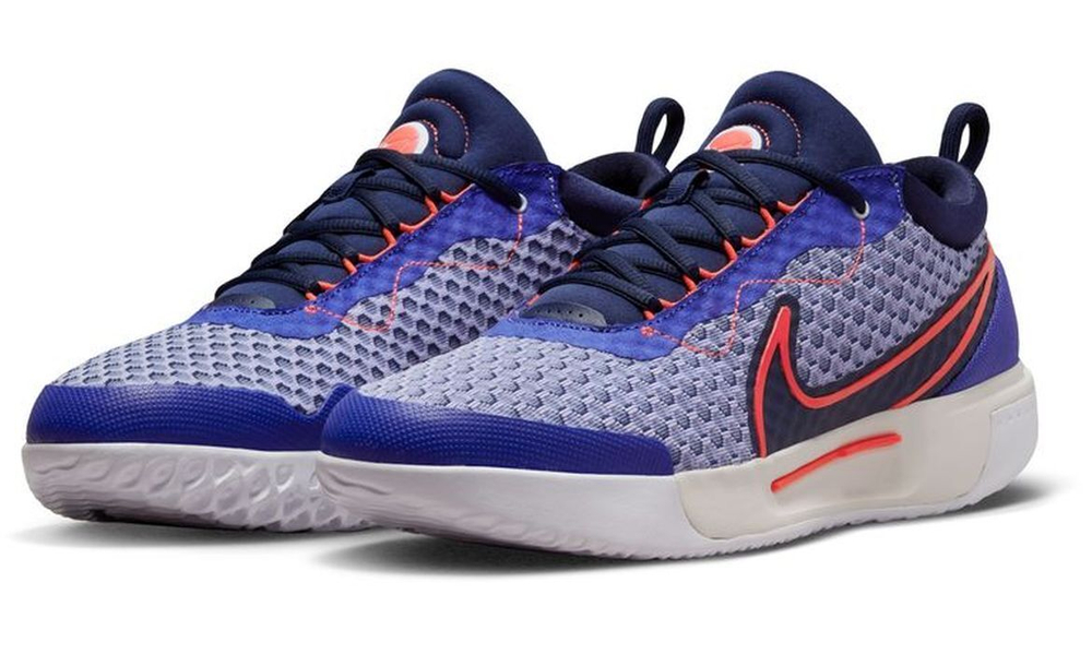 Мужские кроссовки теннисные Nike Zoom Court Pro - lapis/bright crimson/midnight navy