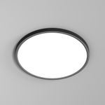 DK6522-BK Накладной светильник THIN, IP40, 36W, 3000K/4000K/6500K, переключатель цветовой температуры на корпусе, черный, полимер