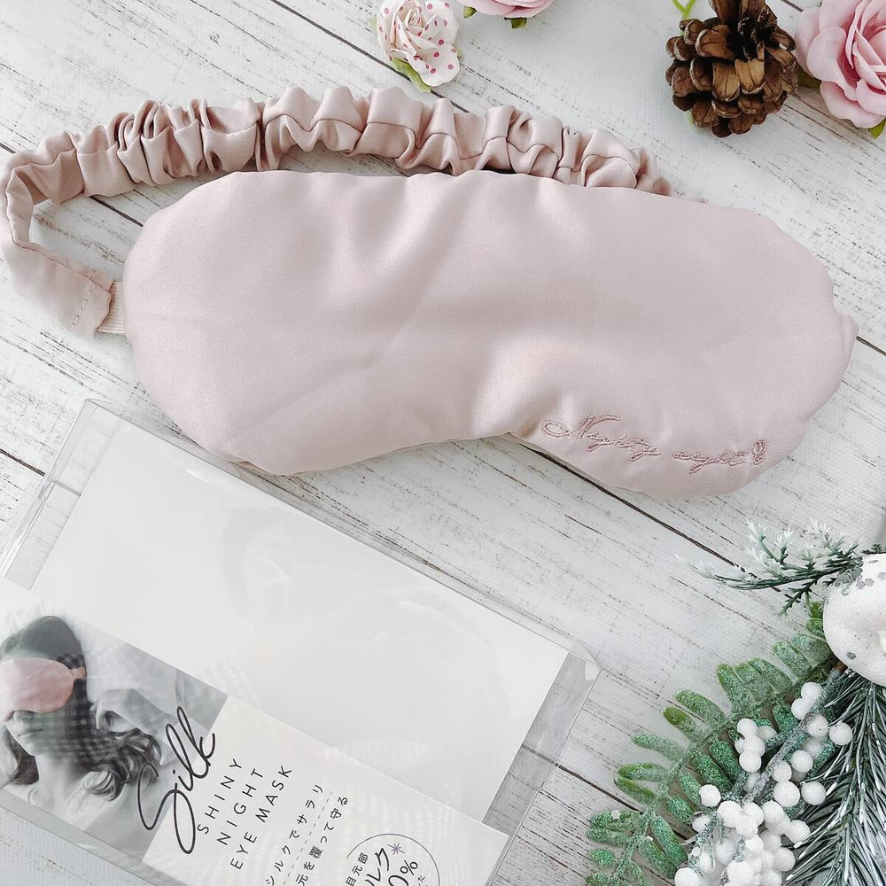 Шелковая маска для сна Silk Shiny Night Eye Mask Cogit