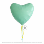 G Шар 36'' / 91 см сердце Нежная мята зеленый Matte Green Макарунс  (БГ-150)