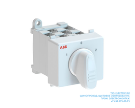 Переключатель кулачковый OC25G01MNGN00NA01 (0-1) 25А, 1 полюс / 1SCA126475R1001