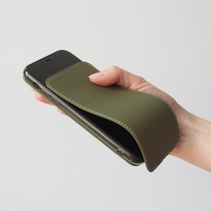 Чехол для iPhone 11 Pro из натуральной кожи теленка, зеленого цвета