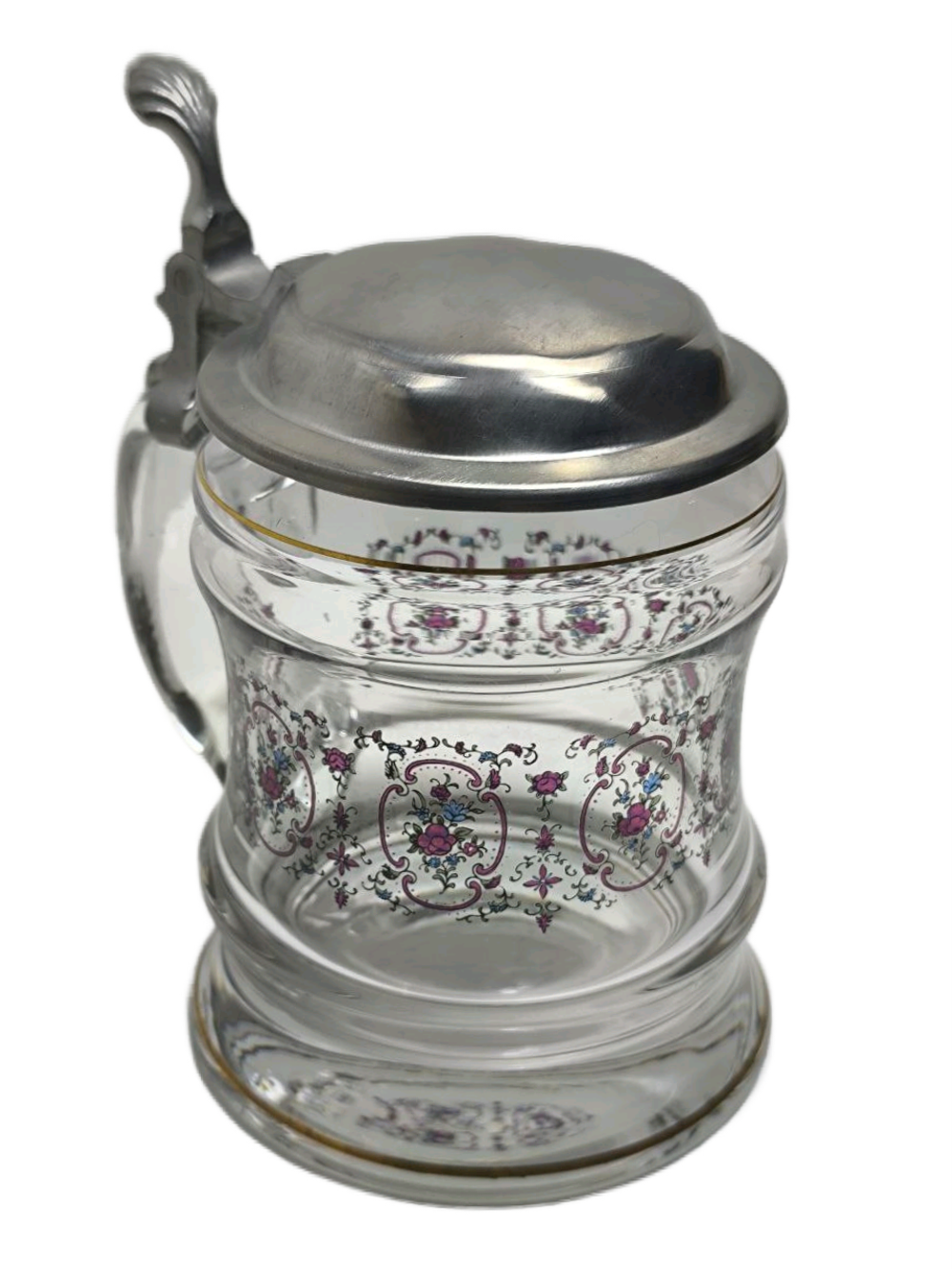 Кружка пивная (стекло с оловянной крышкой), Германия
