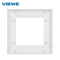 Рамка электроустановочная VISWE 1 пост / стекло / Чёрный