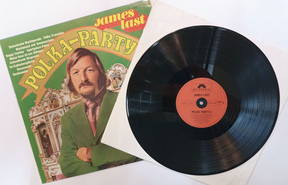 Винтажная виниловая пластинка LP James Last Polka Party 3 (Germany 1974)
