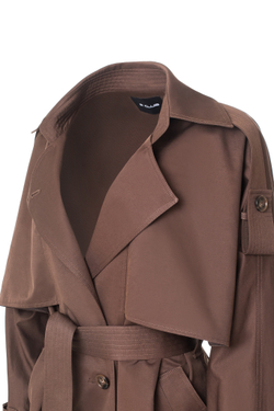 "Trench cape" Тренч-кейп в пол из хлопка.