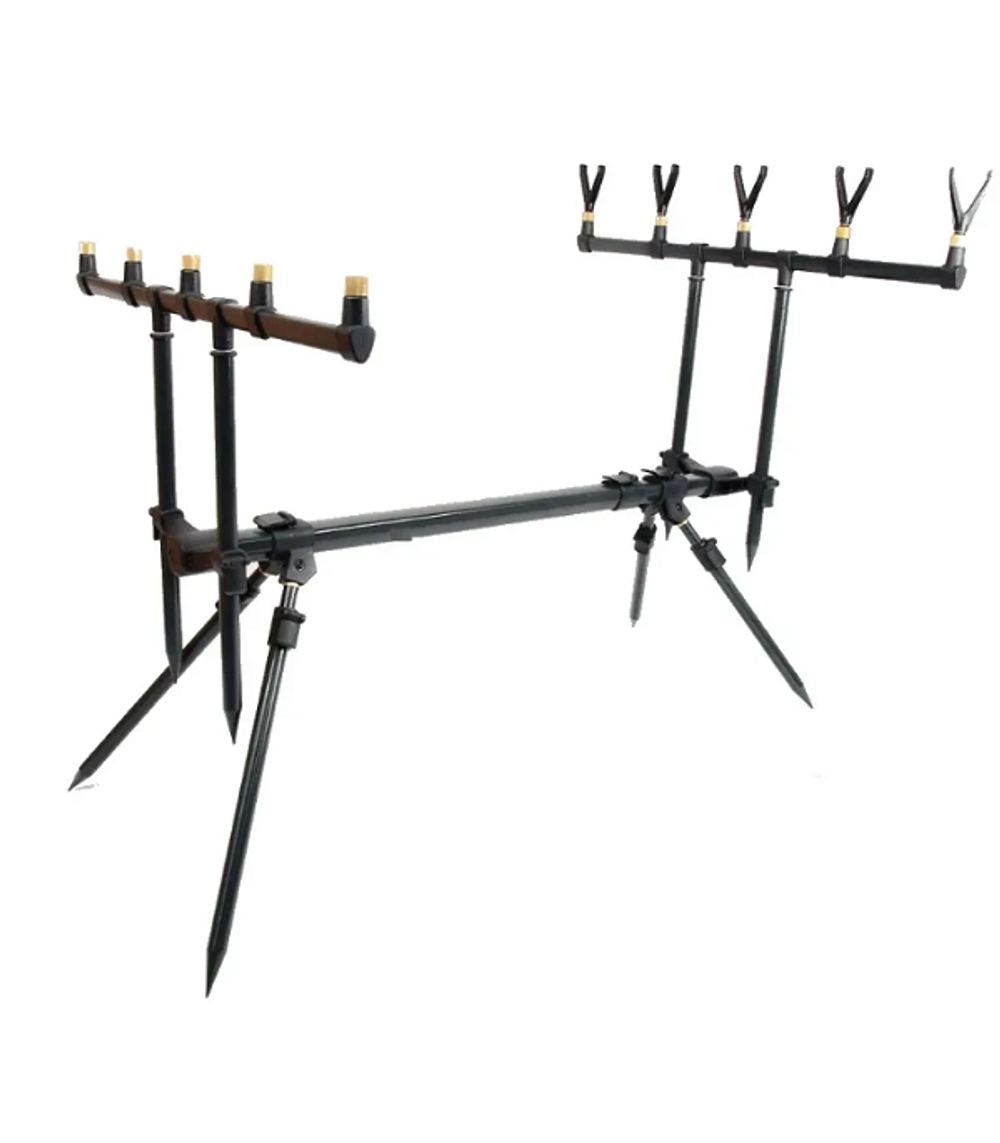 Подставка для удочек , ROD-POD Kaida A9-4 на 8-х ногах, под 5 удочки, чехол-сумка