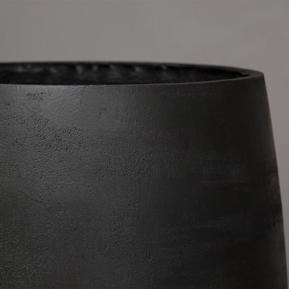 Кашпо CRATER CHARCOAL D50 H40