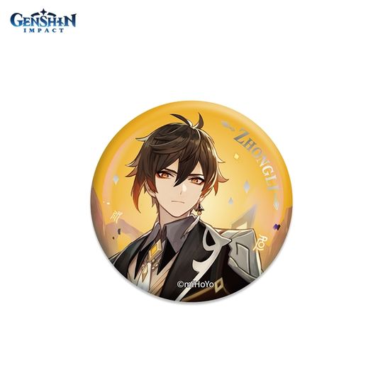 Значок Character Banner Art Can Badges Vago Mundo Zhongli 6974096534166