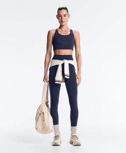 Oysho Спортивный бюстгальтер с бретелями на спине, синий