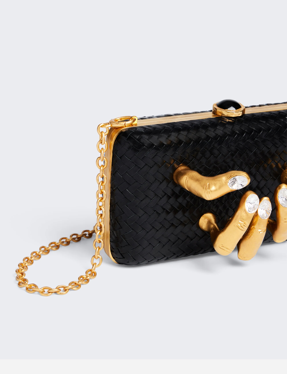 Schiaparelli Hand In Hand Clutch "Noir"