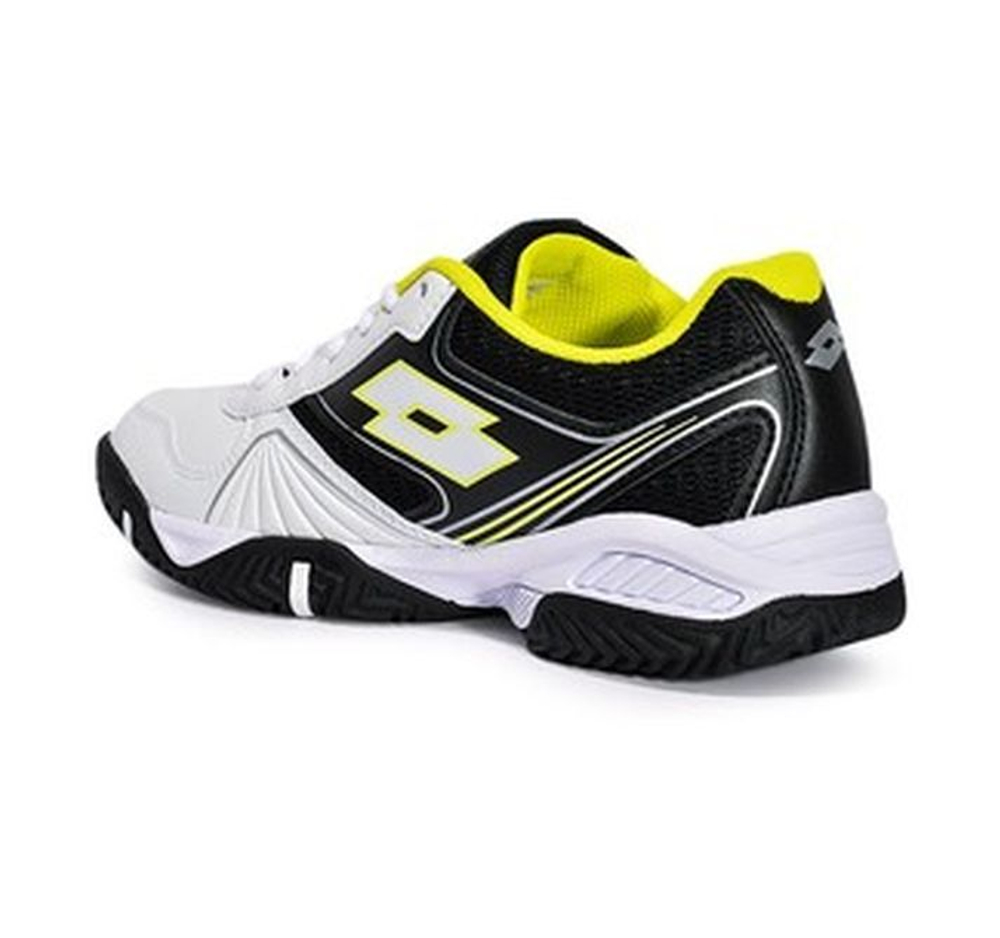 Женские Кроссовки теннисные Lotto Superrapida 400 III W - all white/yellow neo