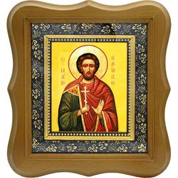 Валерий Мелитинский Святой мученик. Икона на холсте.