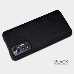 Кожаный чехол книжка от Nillkin для смартфона Xiaomi 12 Lite 5G, серия Qin Leather