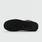 кроссовки Nike Air Force 1 Mid Black / White Swoosh Winter
