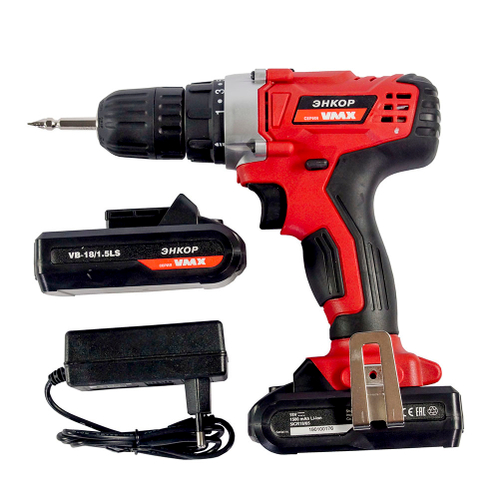 Аккумуляторный шуруповерт Энкор VDS-10/18LS 510027