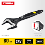 STAYER COBRA, 300/60 мм, разводной ключ, Professional (27264-30)