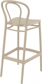 Стул пластиковый барный Siesta Contract Victor Bar 75, бежевый