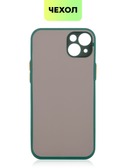 Чехол BROSCORP для Apple iPhone 14 Plus оптом (арт. IP14PLUS-ST-TPU-DARKGREEN)