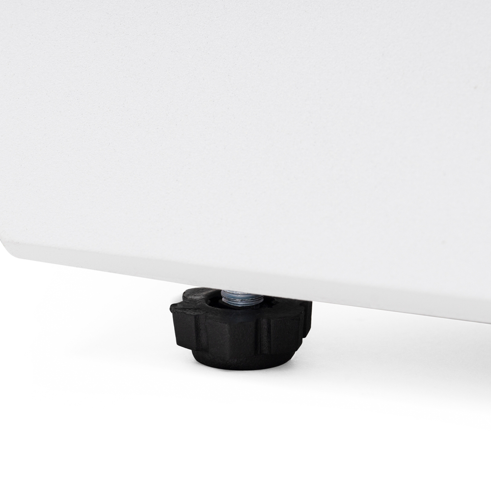 Стол стеклянный Woodville Хасселвуд 160(220)х90х77 белый мрамор, черный