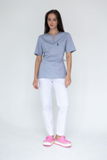 Блуза женская м65-2 liberty комфорт серый0129