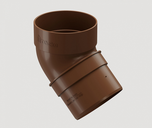 Döcke STANDARD Колено 80 мм * 45˚ (Светло-коричневый)