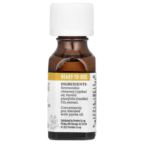 Aura Cacia, Чистое эфирное масло жожоба, ваниль, 15 мл (0,5 жидк. унц.)