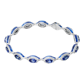 Браслет с Сапфирами и Бриллиантами, Br0143-02/1