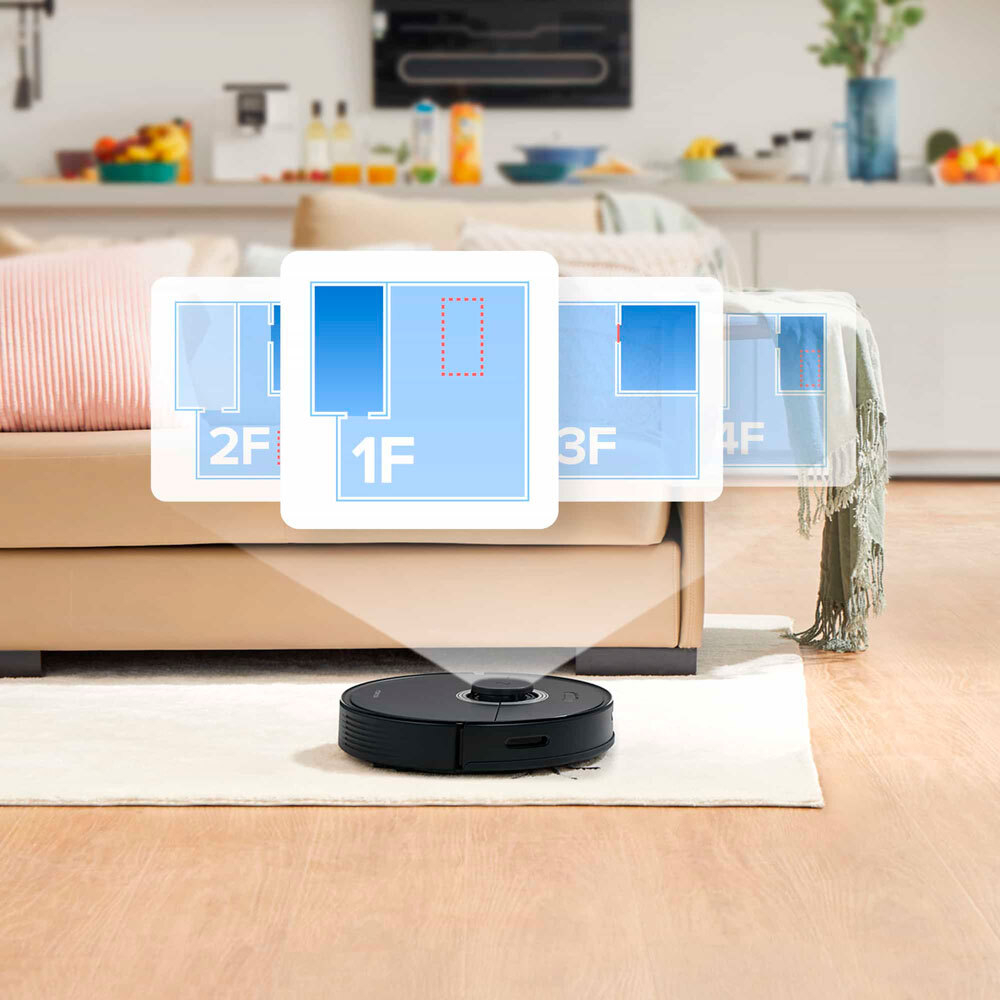 Робот-пылесос Roborock Q7 Max Plus Black (RU), со станцией самоочистки