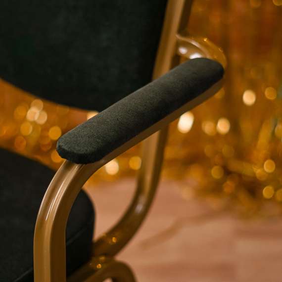 Стул Хит 25мм с подлокотниками, орех, шеннил Palmira