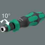 Ручка-битодержатель 838 RA-R M с функцией трещотки, 1/4″ WERA 05051493001