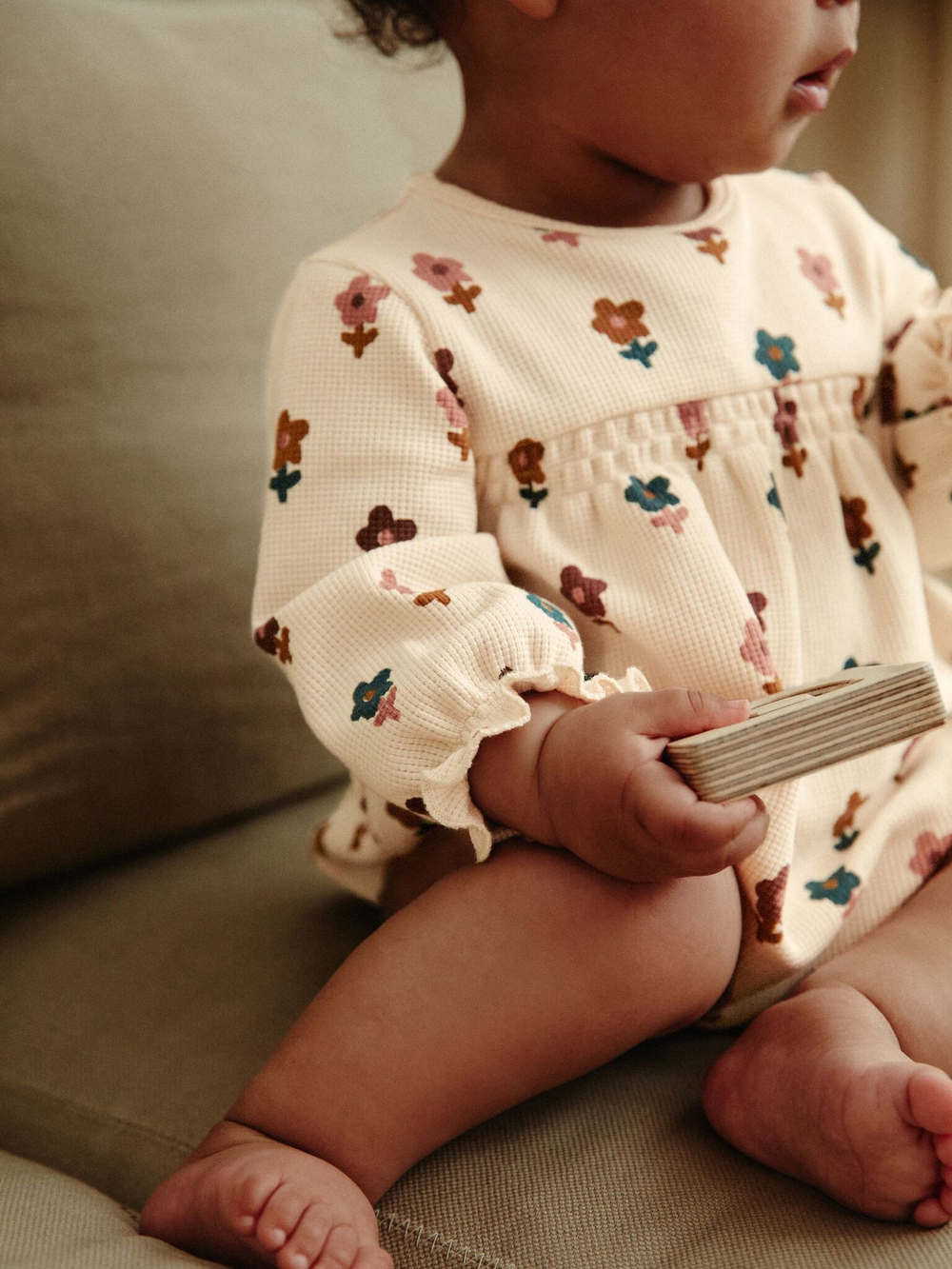 Боди с длинным рукавом для малышей Next 849-230, 2 шт., Светло-бежевый, Оранжевый