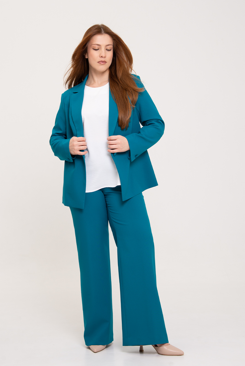 Блузка женская 3246ЛПБ, белый #30Бел093246ЛПБ