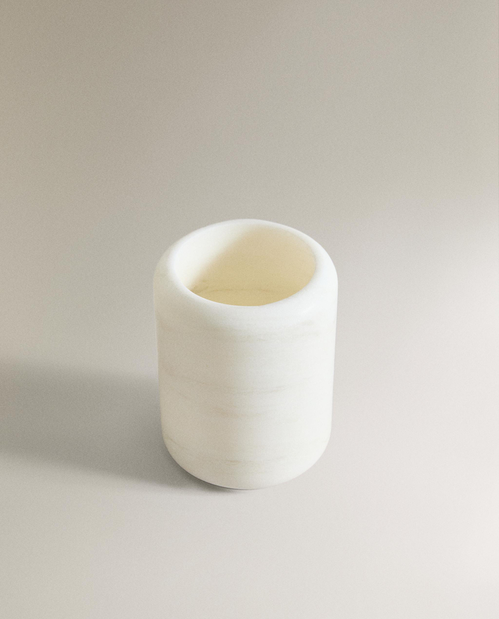 Zara Home стакан для ванной комнаты, мрамор, молочный