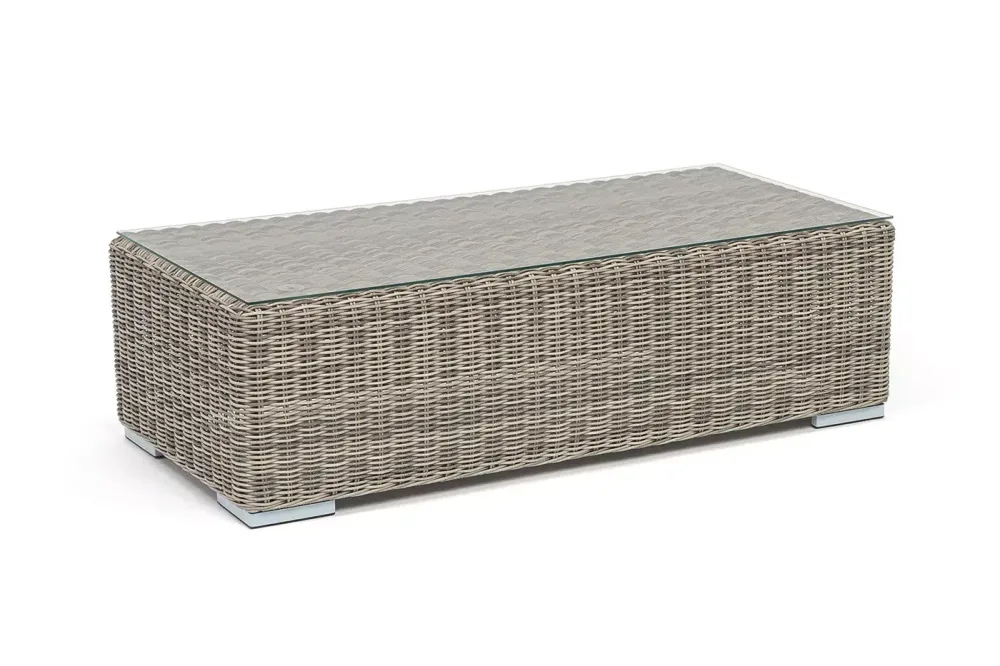 "Боно" журнальный столик из искусственного ротанга, цвет бежевый