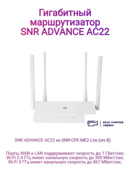 Гигабитный роутер ADVANCE AC22