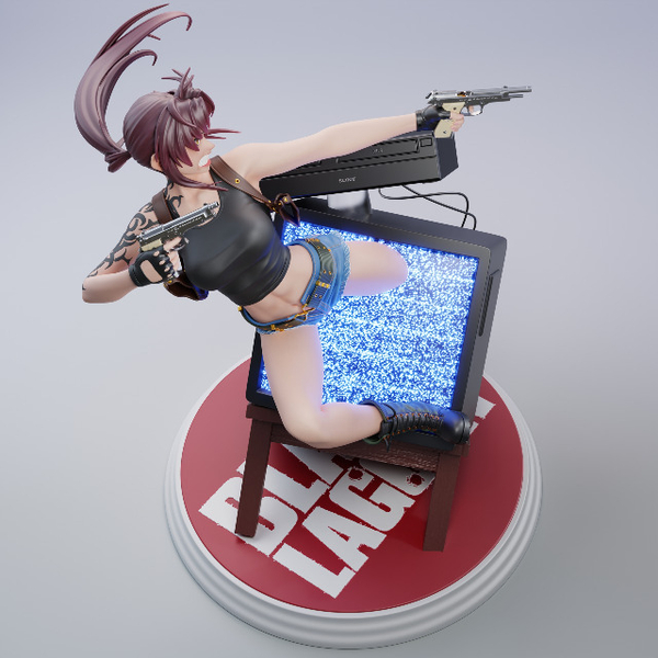 Фигурка Реви Пираты Чёрной лагуны Revy Black Lagoon Rebecca