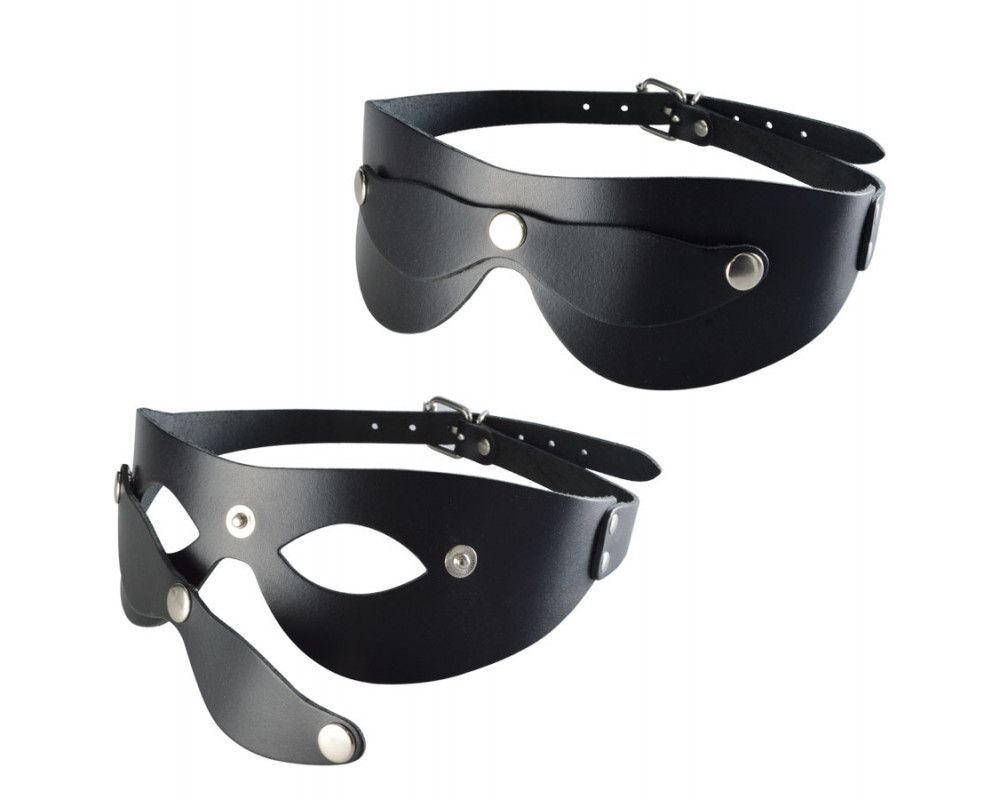 Черная кожаная маска "Новичок" Черная кожаная маска "Новичок"