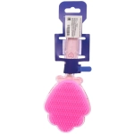 Расческа массажная детская «ФРАТТИ БУМ», единорожек Лакки, форма ракушка, 20*6,5см (блистер Ультрамарин)