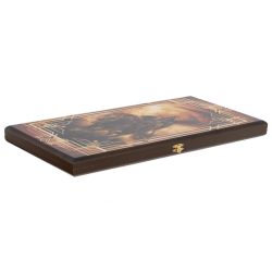 GAEM Игра настольная 2 в 1 ( шашки, нарды) "Богатырь", L50 W25 H4 см