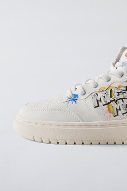 ZARA ВЫСОКИЕ КРОССОВКИ SPIDER-MAN: MILES MORALES © MARVEL, БЕЛЫЙ