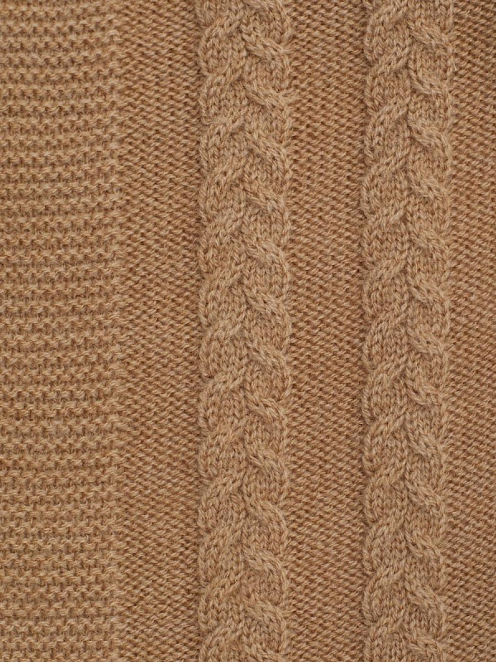 Плед 130x170 Косы ПД039-08 бежевый