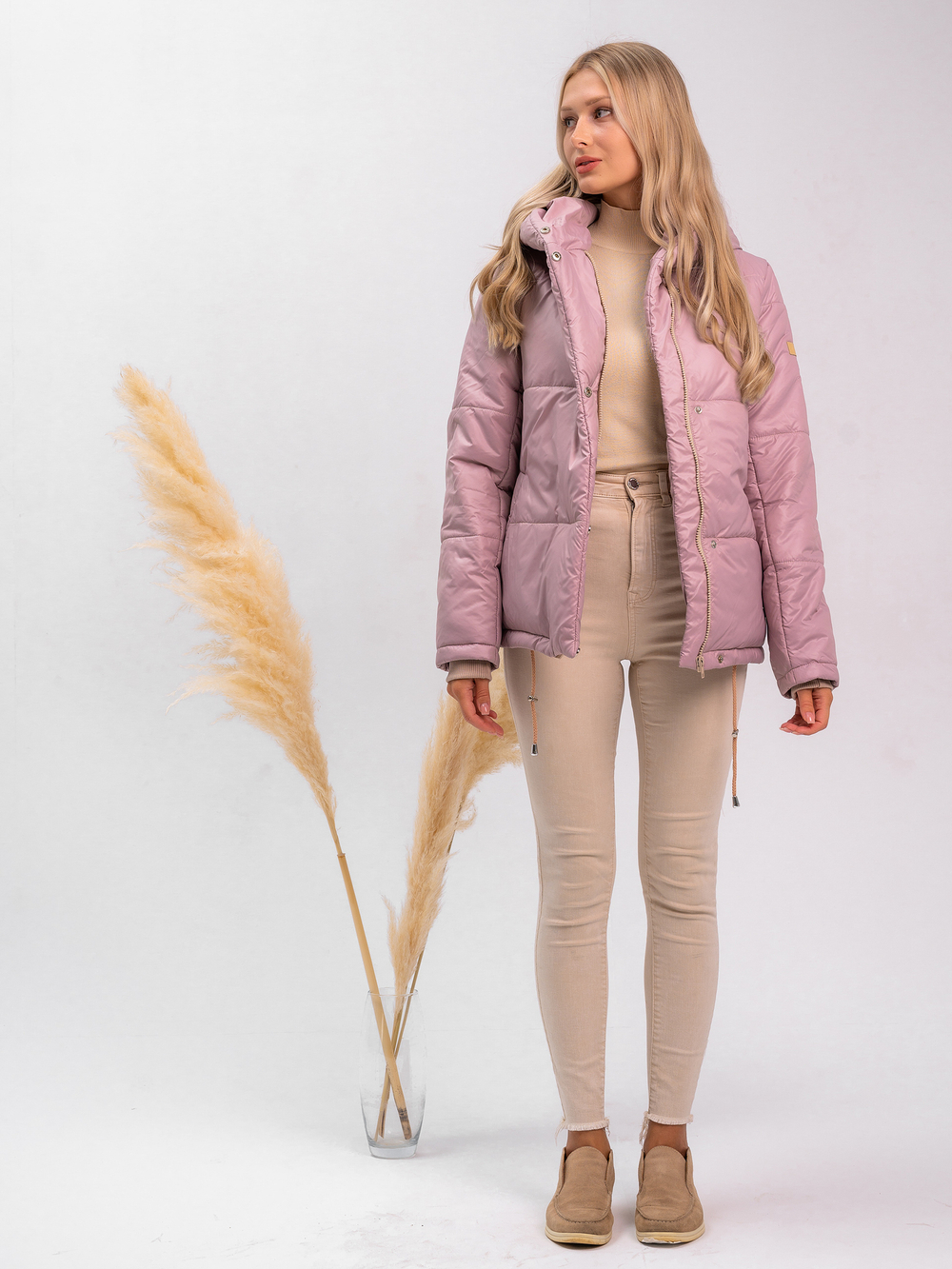 Куртка зимняя "Вита" пудра