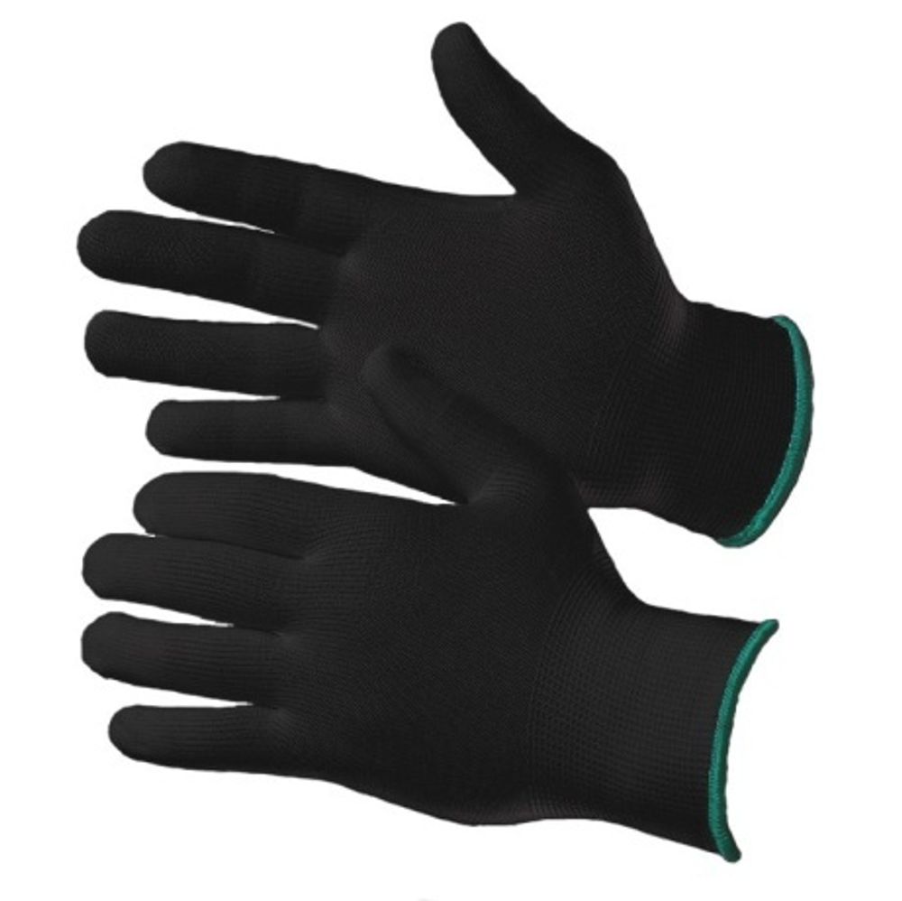 Перчатки нейлон. б/облива  черные/раз 9(L)  Gward Touch Black