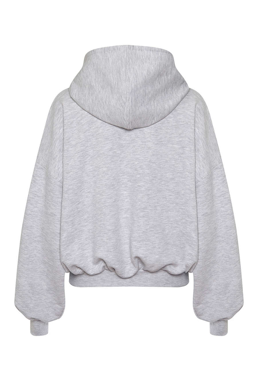 Толстовка на молнии Светло-серый меланж