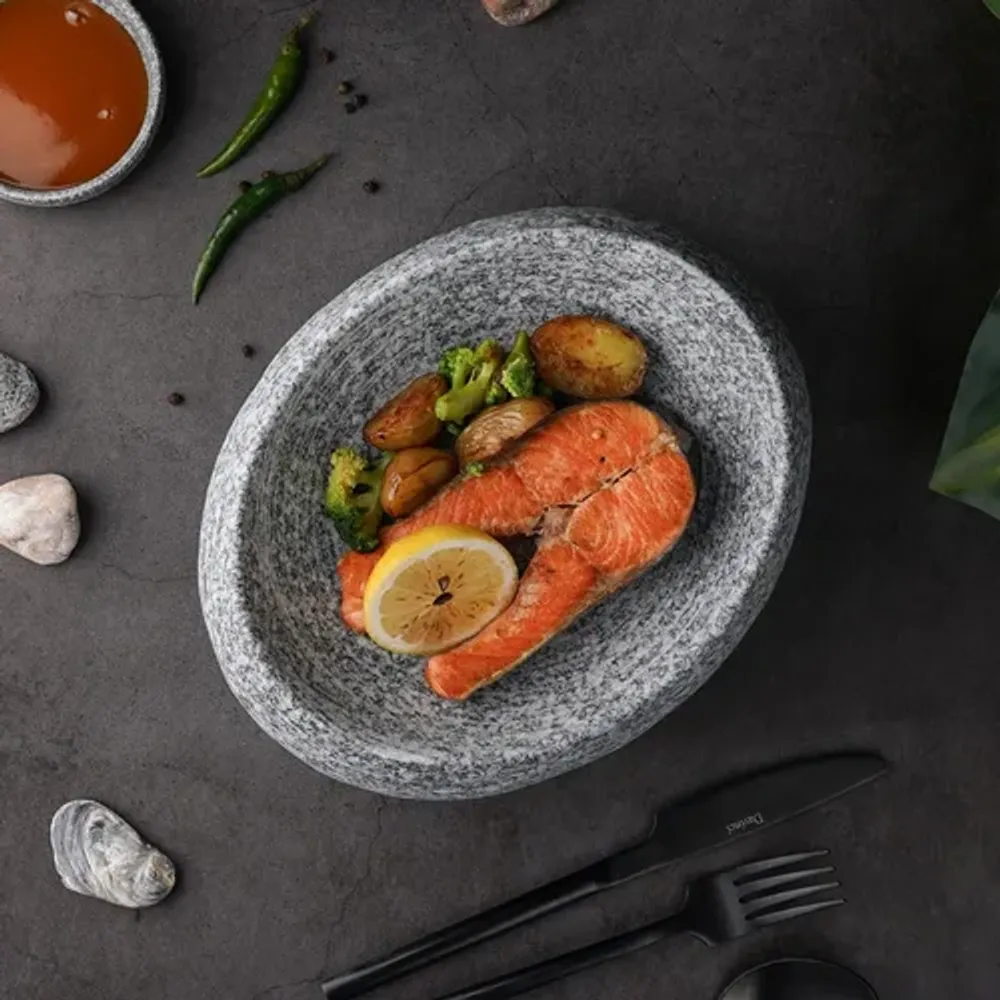 Салатник 190 мл 23*18,5 см h10 см Stone Untouched Taiga P.L. Proff Cuisine [1]
